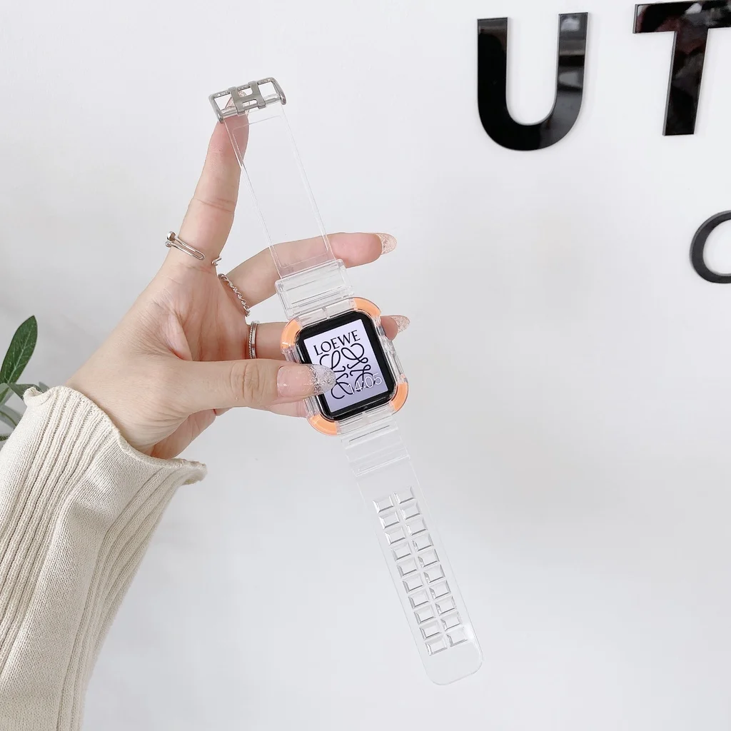 Newest Glacier 2 in 1 Sport Watch Strap with Case for Apple Watch Series 6 SE 5 4 3 2 1 Cute iwatch Strap for Smart Watch Band
Newest Glacier 2 in 1 Sport Watch Strap with Case for Apple Watch Series 6 SE 5 4 3 2 1 Cute iwatch Strap for Smart Watch Band