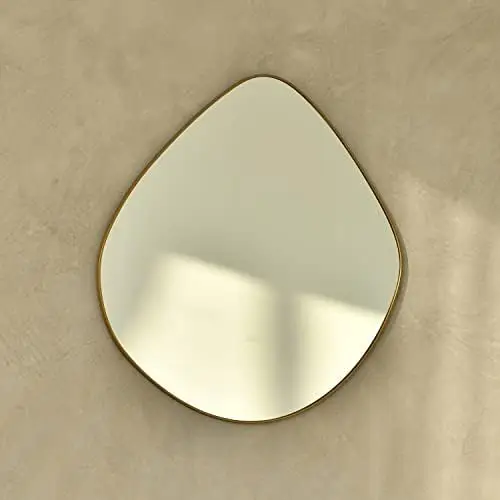 

Mirror Matel Matte Black Framed Mirror for Living Room Bedroom Bathroom Entryway Decor 27.8"*28.2" BKS-JIN444-HEI70