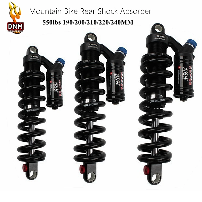 DNM Mountain Bike Rear Shock RCP-2S 190/200/220/240mm 550LBS soft tail Rear shock absorber Enduro Downhill DH bike Accessories
DNM Mountain Bike Rear Shock RCP-2S 190/200/220/240mm 550LBS soft tail Rear shock absorber Enduro Downhill DH bike Accessories