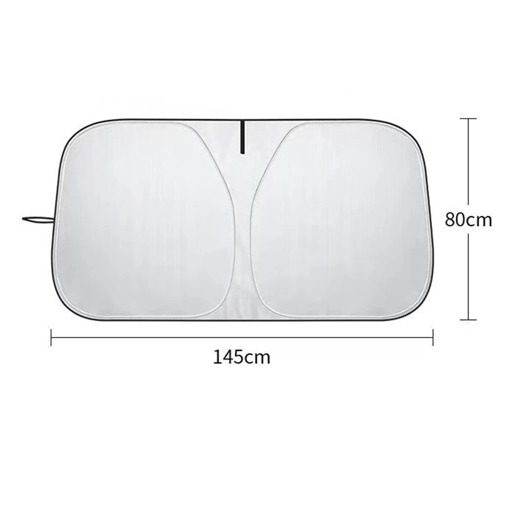 140x80cm Car Sunshade 240T Foldable Sun Shade Visor Baby Windshield UV Shield Cover Brand New Auto Windshield Full Shield Tools
140x80cm Car Sunshade 240T Foldable Sun Shade Visor Baby Windshield UV Shield Cover Brand New Auto Windshield Full Shield Tools