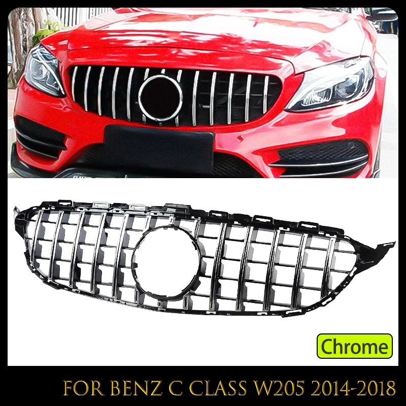 GT Style Front Bumper Grille W205 Grill 2015-2018 AMG Panamericana Grill Auto Accessories Tuning for Mercedes Benz
GT Style Front Bumper Grille W205 Grill 2015-2018 AMG Panamericana Grill Auto Accessories Tuning for Mercedes Benz