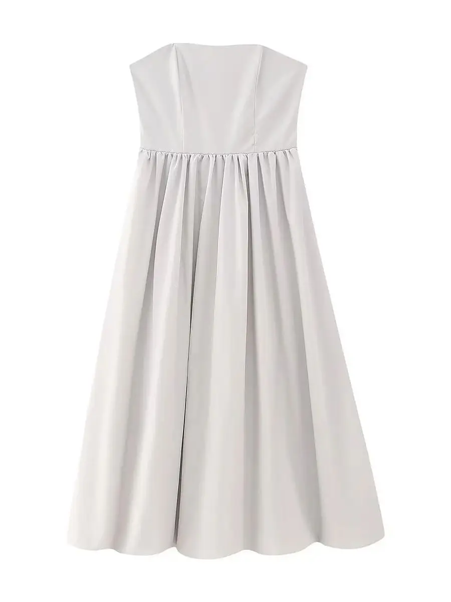 XEASY 2023 NEW Summer Women Strapless Solid Color Lace-up Decoration Backless Vintage Sexy Streewear Dresses
XEASY 2023 NEW Summer Women Strapless Solid Color Lace-up Decoration Backless Vintage Sexy Streewear Dresses