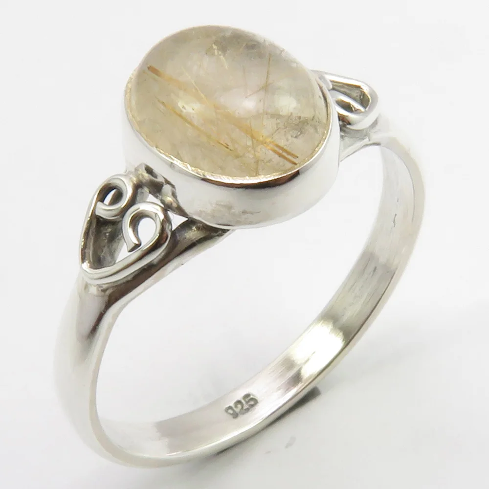 Semi-precious Stone Golden Rutile Ring Size 10.25 3.3 Gram
Semi-precious Stone Golden Rutile Ring Size 10.25 3.3 Gram