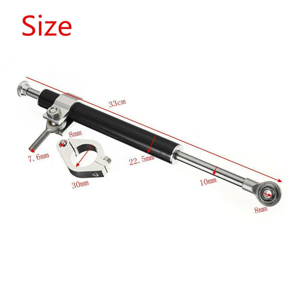 Stabilizer Steering Damper 1Pcs 330mm Linear Motorcycle Aluminum Universal For Most Of Bikes Durable High Quality
Stabilizer Steering Damper 1Pcs 330mm Linear Motorcycle Aluminum Universal For Most Of Bikes Durable High Quality