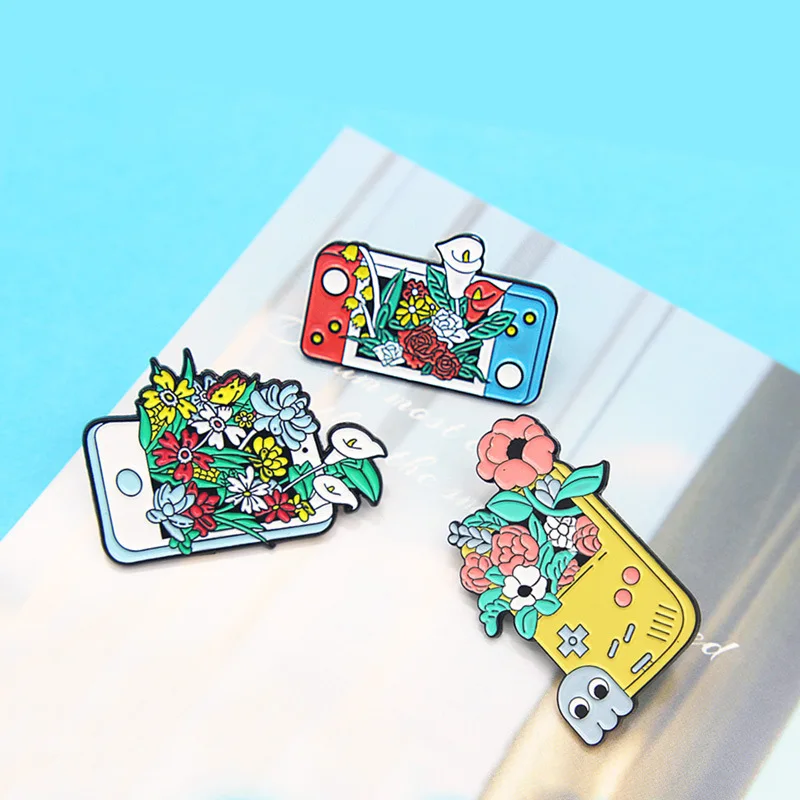 Cartoon Flowers Game Console Enamel Brooch Creative Backpack Jacket Metal Badge Shirt Scarf Collar Pin Clothing Accessories
Cartoon Flowers Game Console Enamel Brooch Creative Backpack Jacket Metal Badge Shirt Scarf Collar Pin Clothing Accessories