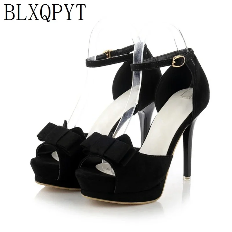 

BLXQPYT новые сандалии-гладиаторы Летняя женская сексуальная модная обувь женские туфли на очень высоком каблуке (11 см) женские туфли-лодочки Свадебная обувь 12