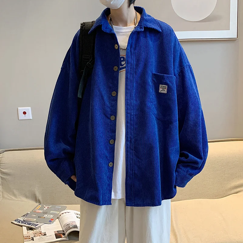 2022 Korean Style New Streetwear Harajuku Man Cardigan Shirts Loose Casual Vintage Lapel Male Jacket Shirt Corduroy Men Shirts
2022 Korean Style New Streetwear Harajuku Man Cardigan Shirts Loose Casual Vintage Lapel Male Jacket Shirt Corduroy Men Shirts