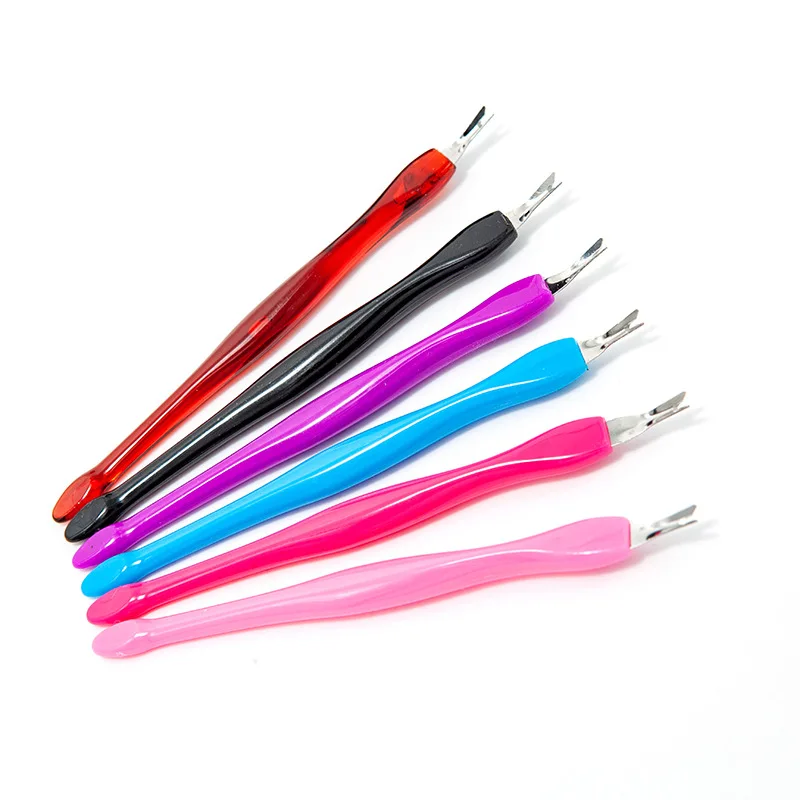 

10 Pcs Manicure Pusher Foot Trimmer File Peeling Knife Dead Skin Fork Cuticle Remover Random Cosmetic Nail Art Pedicure