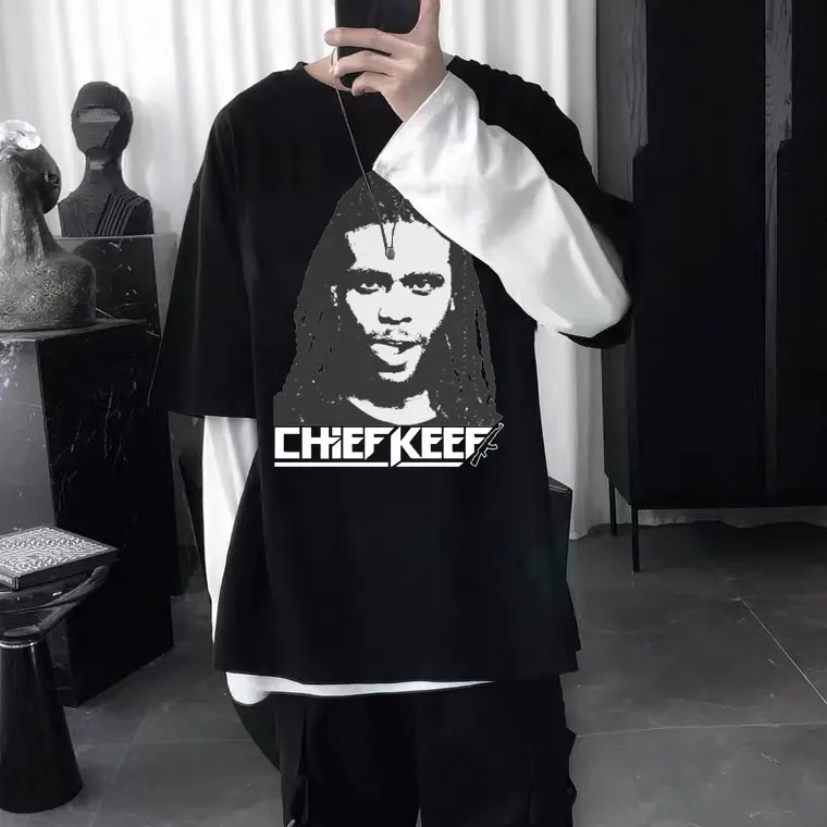 Chief Keef Ak47 Oversized Hip Hop Tshirt Summer Men's Vintage Short Sleeve Tees Men Women Fashion Shrink-proof Cotton T-shirts
Chief Keef Ak47 Oversized Hip Hop Tshirt Summer Men's Vintage Short Sleeve Tees Men Women Fashion Shrink-proof Cotton T-shirts