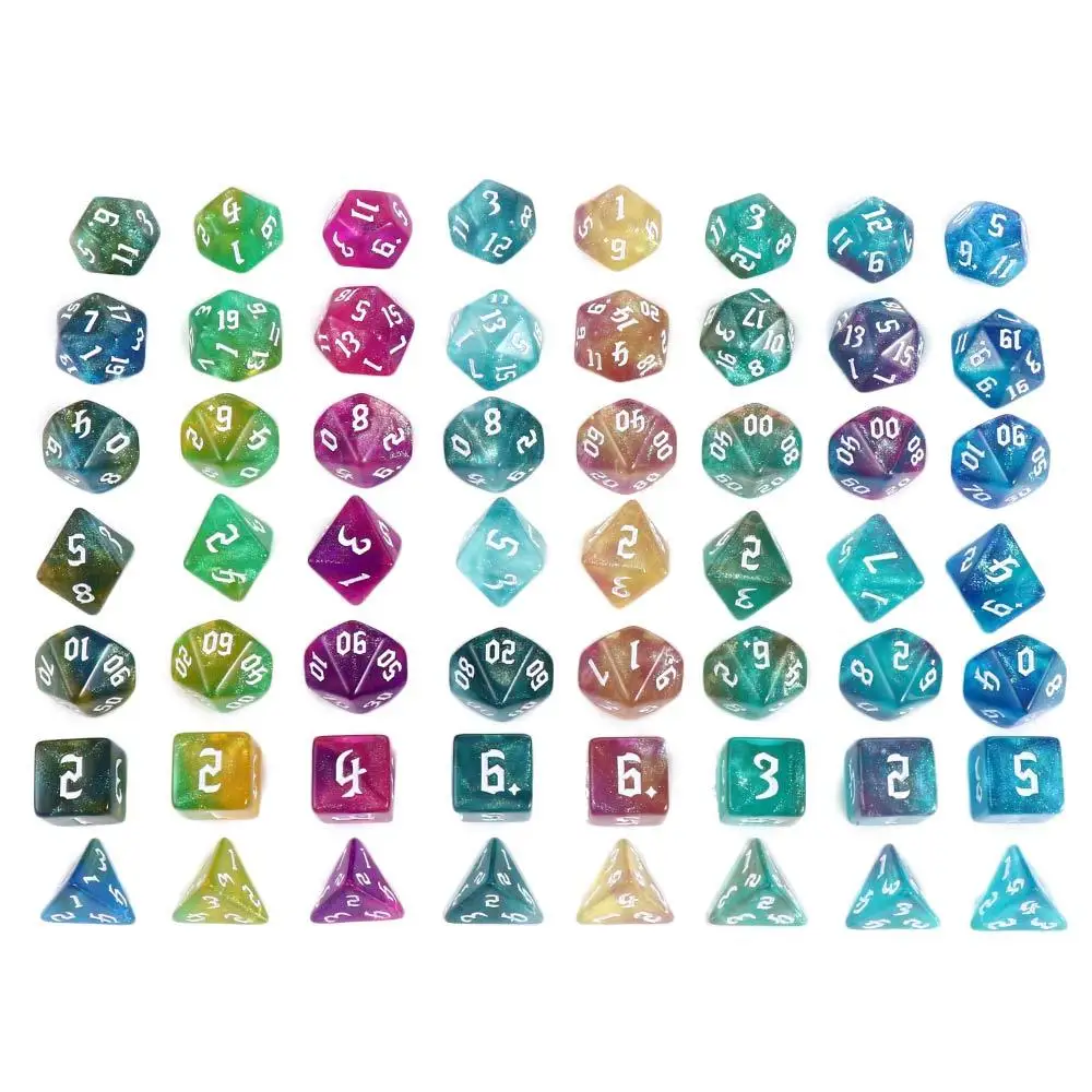 Игральные кости DND с энтузиастами, переливающиеся блестящие многогранные кости, двухцветные кости, набор резных костей с узором, набор 7 костей
Игральные кости DND с энтузиастами, переливающиеся блестящие многогранные кости, двухцветные кости, набор резных костей с узором, набор 7 костей