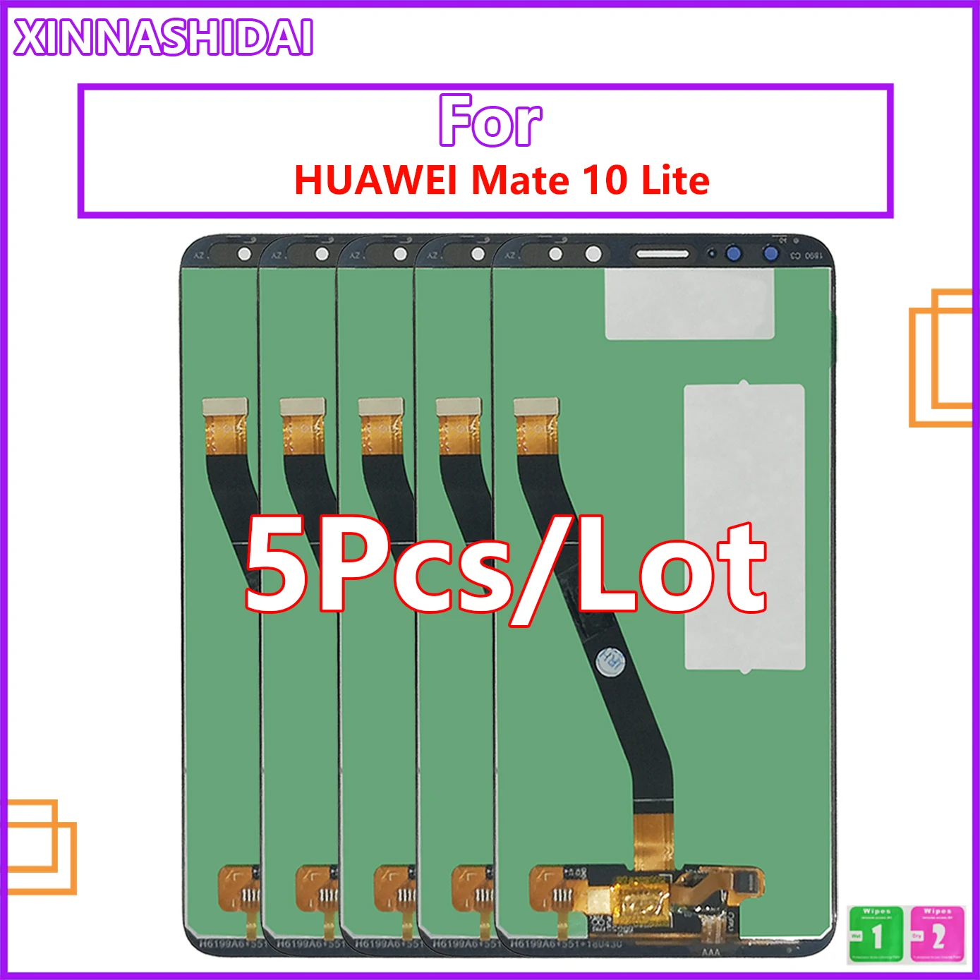 

5pcs/lot LCD For Huawei Mate 10 Lite Nova 2i Display RNE-L21 LCD Display Touch Screen Digitizer Replacement With/NO Frame