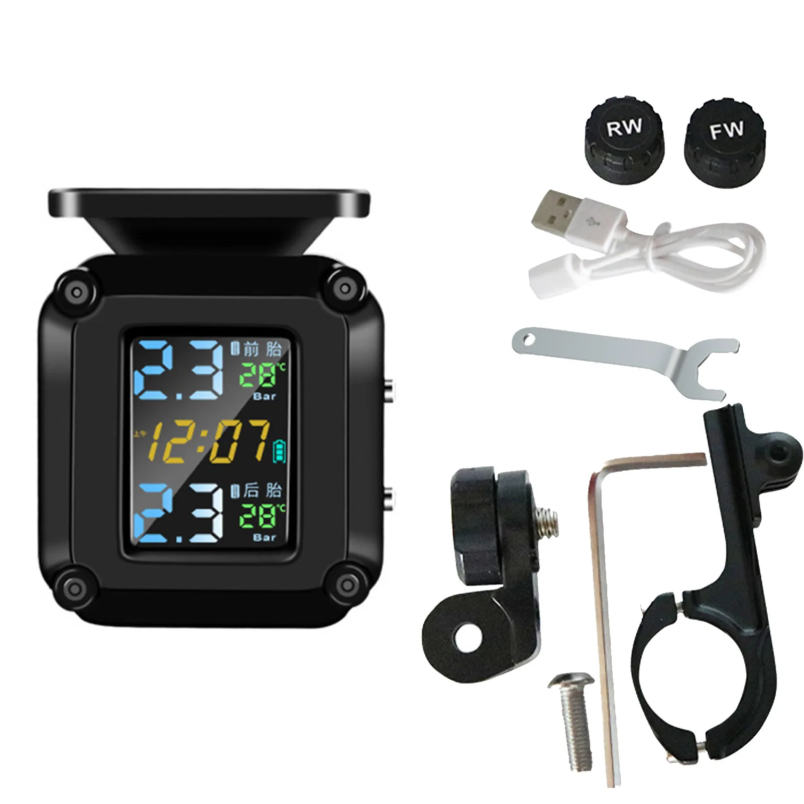 Motorcycle TPMS Moto Tire Pressure Monitoring System For Motorbike Motor Bike Scooter TMPS Tyre Sensor
Motorcycle TPMS Moto Tire Pressure Monitoring System For Motorbike Motor Bike Scooter TMPS Tyre Sensor