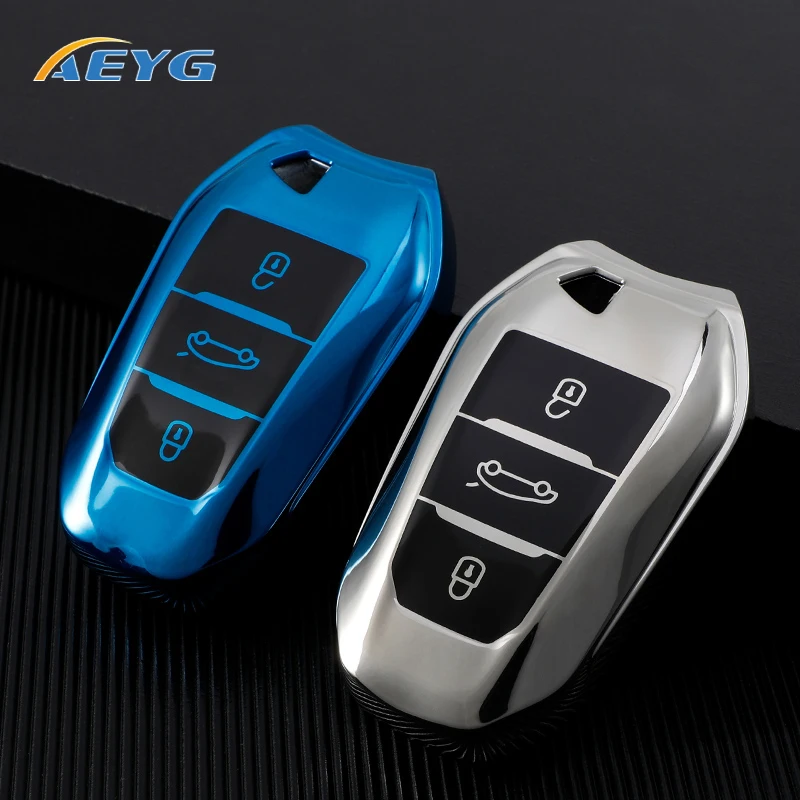 

TPU Car Key Case Cover Shell Fob For Peugeot 308 408 508 2008 3008 4008 5008 Citroen C1 C2 C4 C4L C6 C3-XR Picasso DS3 DS4 DS5