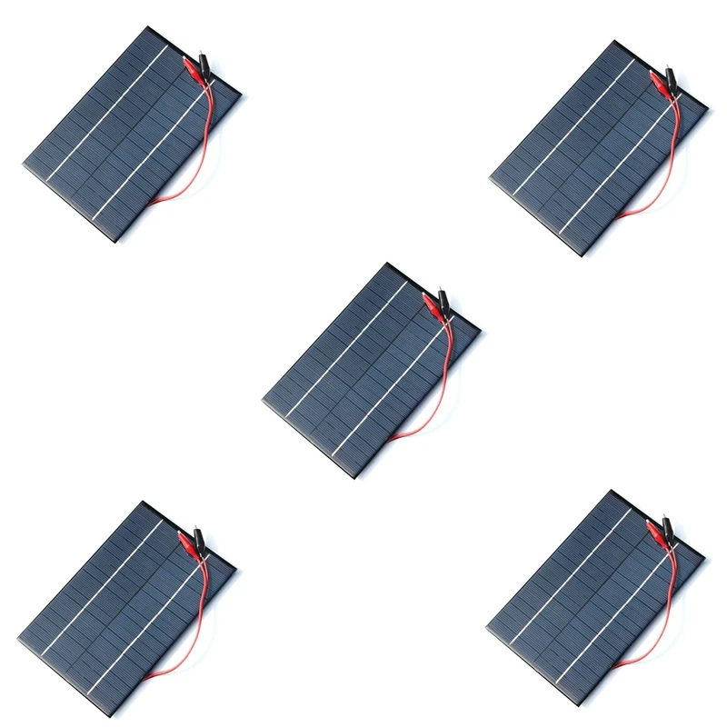 5X 4.2W 18V Solar Cell Polycrystalline Solar Panel+Crocodile Clip For Charging 12V Battery 200X130X3MM
5X 4.2W 18V Solar Cell Polycrystalline Solar Panel+Crocodile Clip For Charging 12V Battery 200X130X3MM