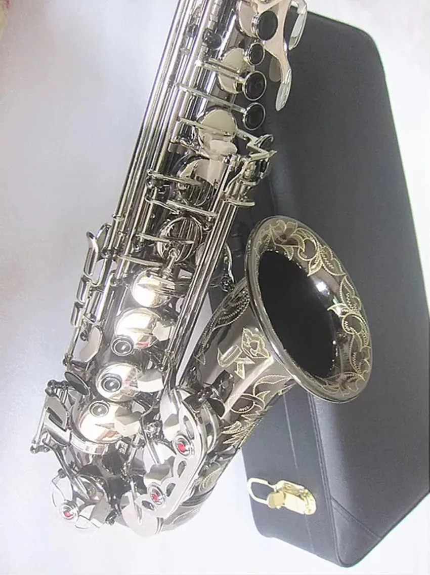 New Alto Sax JK SX90R Electroplated black nickel Saxophone Top professional Musical instrument With Case
New Alto Sax JK SX90R Electroplated black nickel Saxophone Top professional Musical instrument With Case