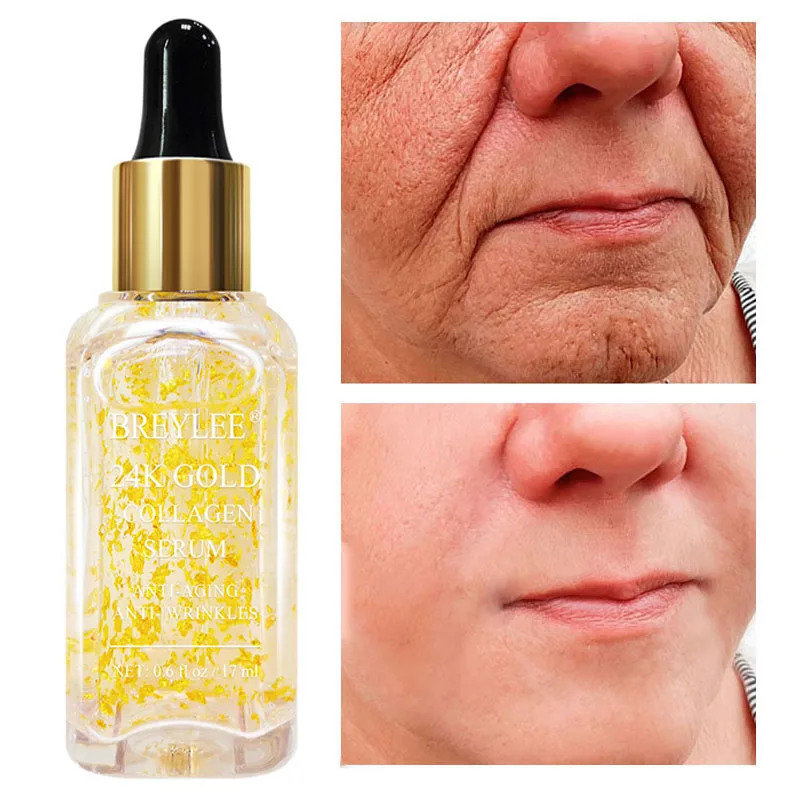 Увлажняющая антивозрастная Сыворотка для лица, с коллагеном, 24 К золота 
Увлажняющая антивозрастная Сыворотка для лица, с коллагеном, 24 К золота