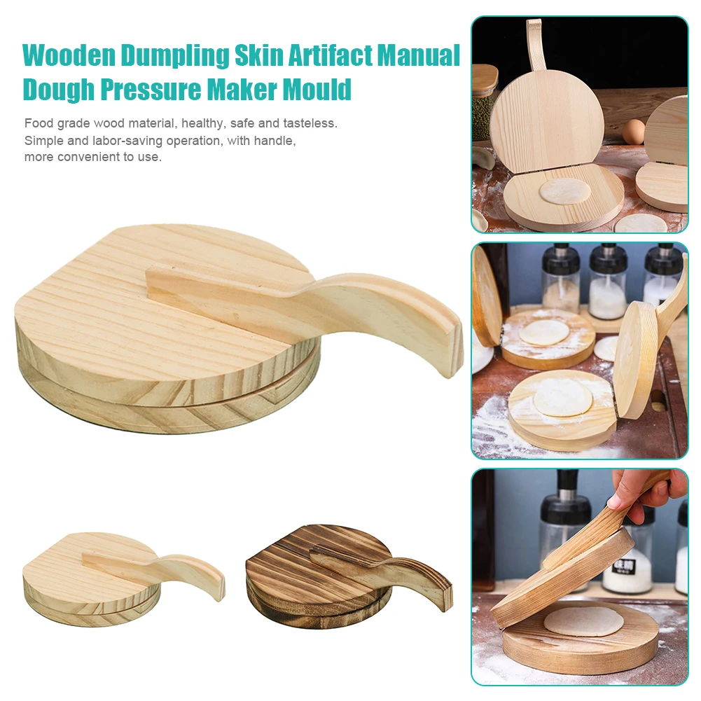 Wooden Dumpling Skin Maker Manual Dough Press Mold with Handle Dumpling Skin Press Device Dumplings Ravioli Tortilla Empanada
Wooden Dumpling Skin Maker Manual Dough Press Mold with Handle Dumpling Skin Press Device Dumplings Ravioli Tortilla Empanada