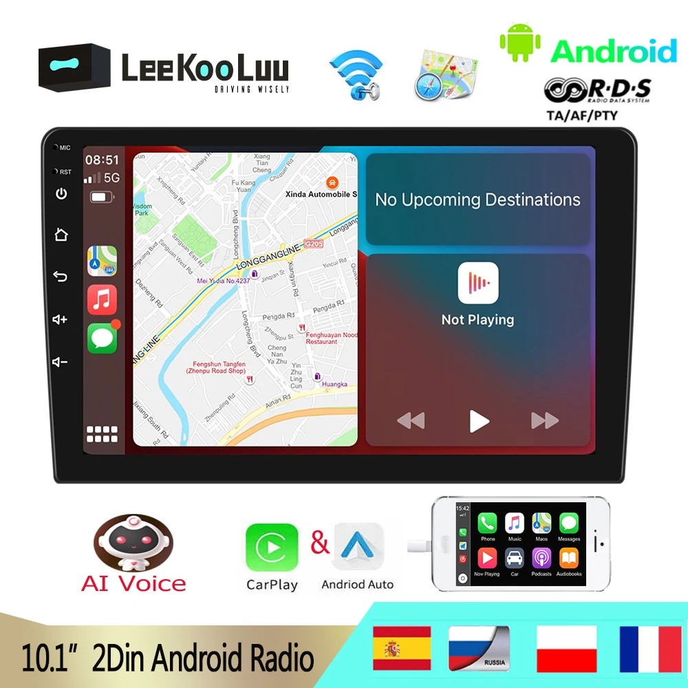 Автомагнитола LeeKooLuu, 2 Din, Android, GPS-навигация, мультимедийный плеер для Nissan, Hyundai, Volkswagen, Ford, Kia
Автомагнитола LeeKooLuu, 2 Din, Android, GPS-навигация, мультимедийный плеер для Nissan, Hyundai, Volkswagen, Ford, Kia