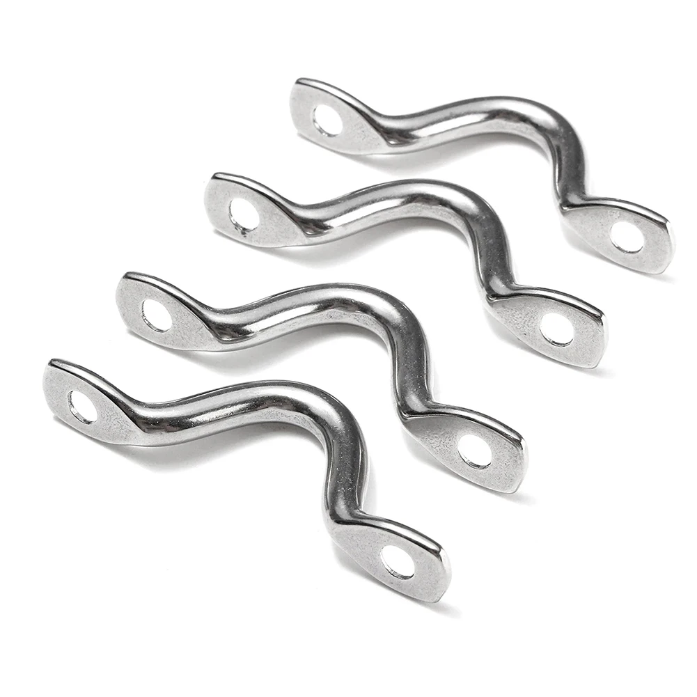 Durable Quality New Practical Useful Wire Eye Straps Handles Saddle Silver Stainless Steel Tie Down Yacht 4pcs
Durable Quality New Practical Useful Wire Eye Straps Handles Saddle Silver Stainless Steel Tie Down Yacht 4pcs