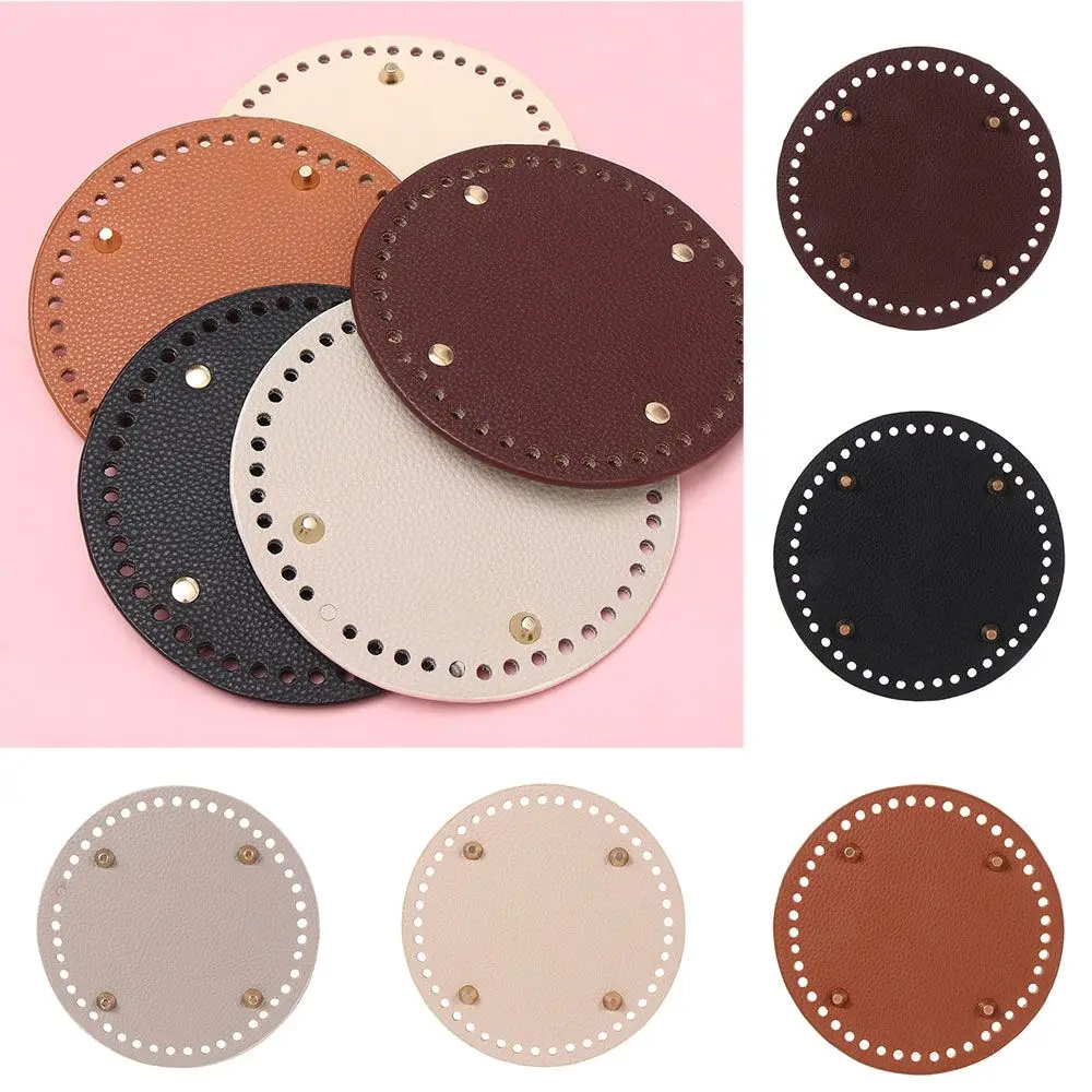 Fashion PU leather DIY Bag Accessories Round Bag Bottom Bag Parts for Knitted Bucket Bag Material
Fashion PU leather DIY Bag Accessories Round Bag Bottom Bag Parts for Knitted Bucket Bag Material