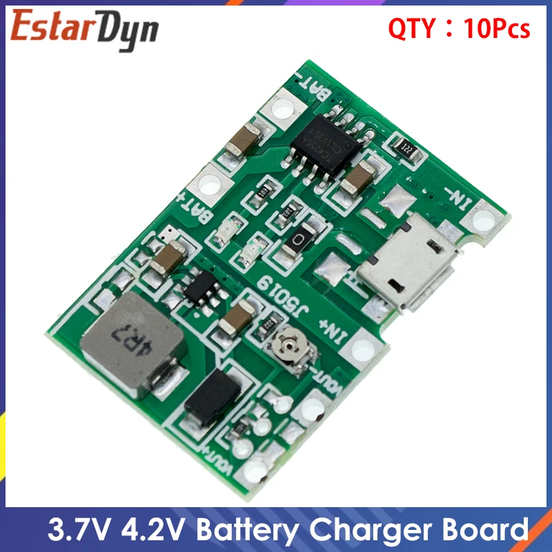 10pcs 3.7V 4.2V Lithium Li-ion 18650 Battery Charger Board DC-DC Step Up Boost Lithium Battery Charging Step-Up Board Module
10pcs 3.7V 4.2V Lithium Li-ion 18650 Battery Charger Board DC-DC Step Up Boost Lithium Battery Charging Step-Up Board Module