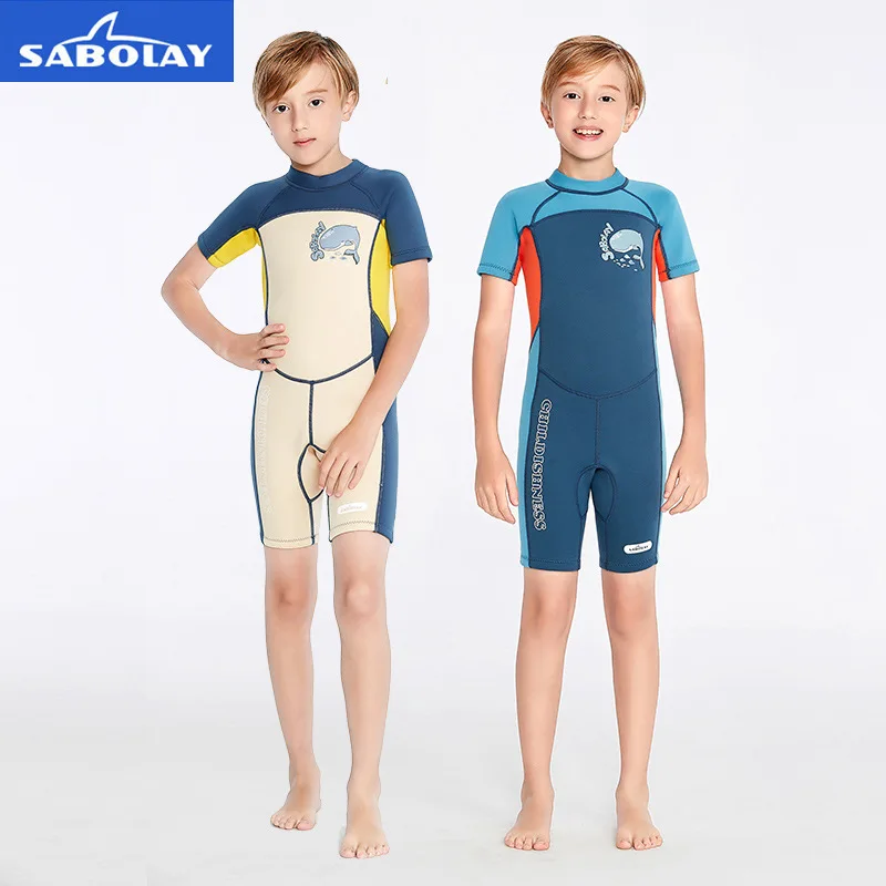 Children's 2mm Wetsuit One-Piece Warm Swimsuit Boy Cold-Proof Thermal Snorkeling Surfing Diving Suit Jellyfish Clothing Swimsear
Children's 2mm Wetsuit One-Piece Warm Swimsuit Boy Cold-Proof Thermal Snorkeling Surfing Diving Suit Jellyfish Clothing Swimsear