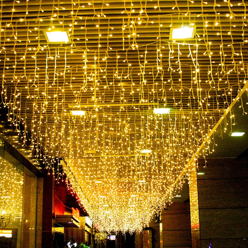 EU 220V LED Curtain Icicle String Light Street Winter Decorations for Home The House Christmas Outdoor Garland Droop 0.6-0.8m
EU 220V LED Curtain Icicle String Light Street Winter Decorations for Home The House Christmas Outdoor Garland Droop 0.6-0.8m