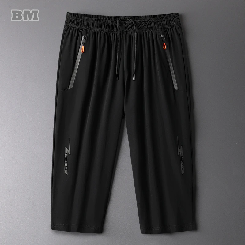 Summer Ice Silk Casual Joggers Men Clothing Plus Size Shorts Fashion Sports Quick Dry Oversize Cropped Pants Thin Sweatpants
Summer Ice Silk Casual Joggers Men Clothing Plus Size Shorts Fashion Sports Quick Dry Oversize Cropped Pants Thin Sweatpants