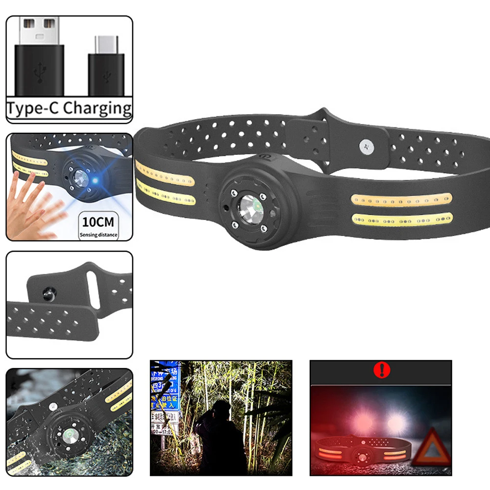 Powerful COB LED IR Motion Sensor Headlamp USB Charging 6 Mode Headlight Waterproof Strong Light Camping Fishing Head Flashlight
Powerful COB LED IR Motion Sensor Headlamp USB Charging 6 Mode Headlight Waterproof Strong Light Camping Fishing Head Flashlight