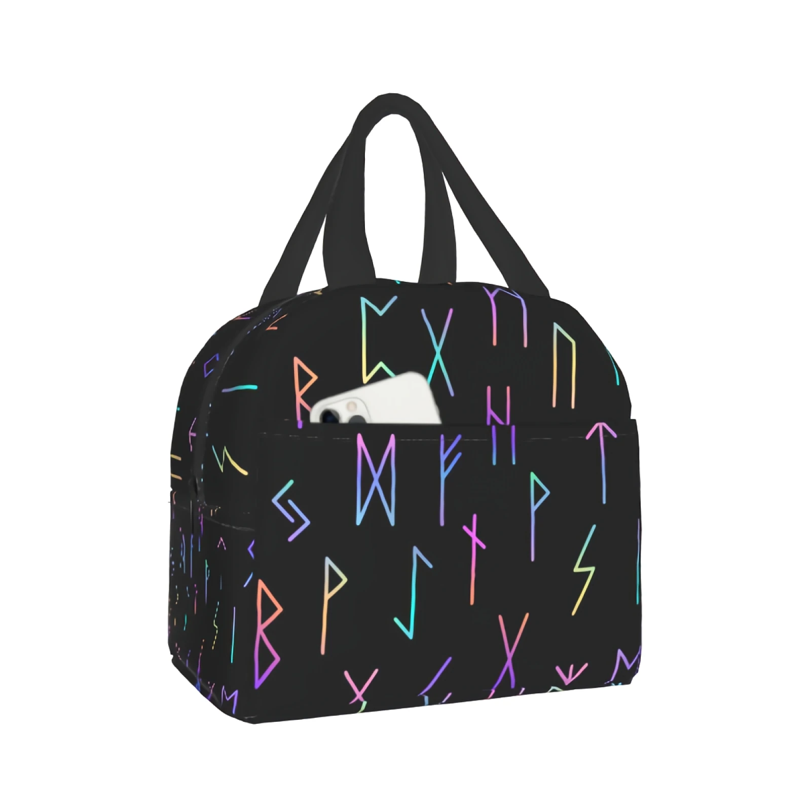 Rainbow Magic Rune Lunch Bag Goth Cooler Bag Witch Thermal Bag for Women Men Boy Girl School Work Travel Beach
Rainbow Magic Rune Lunch Bag Goth Cooler Bag Witch Thermal Bag for Women Men Boy Girl School Work Travel Beach