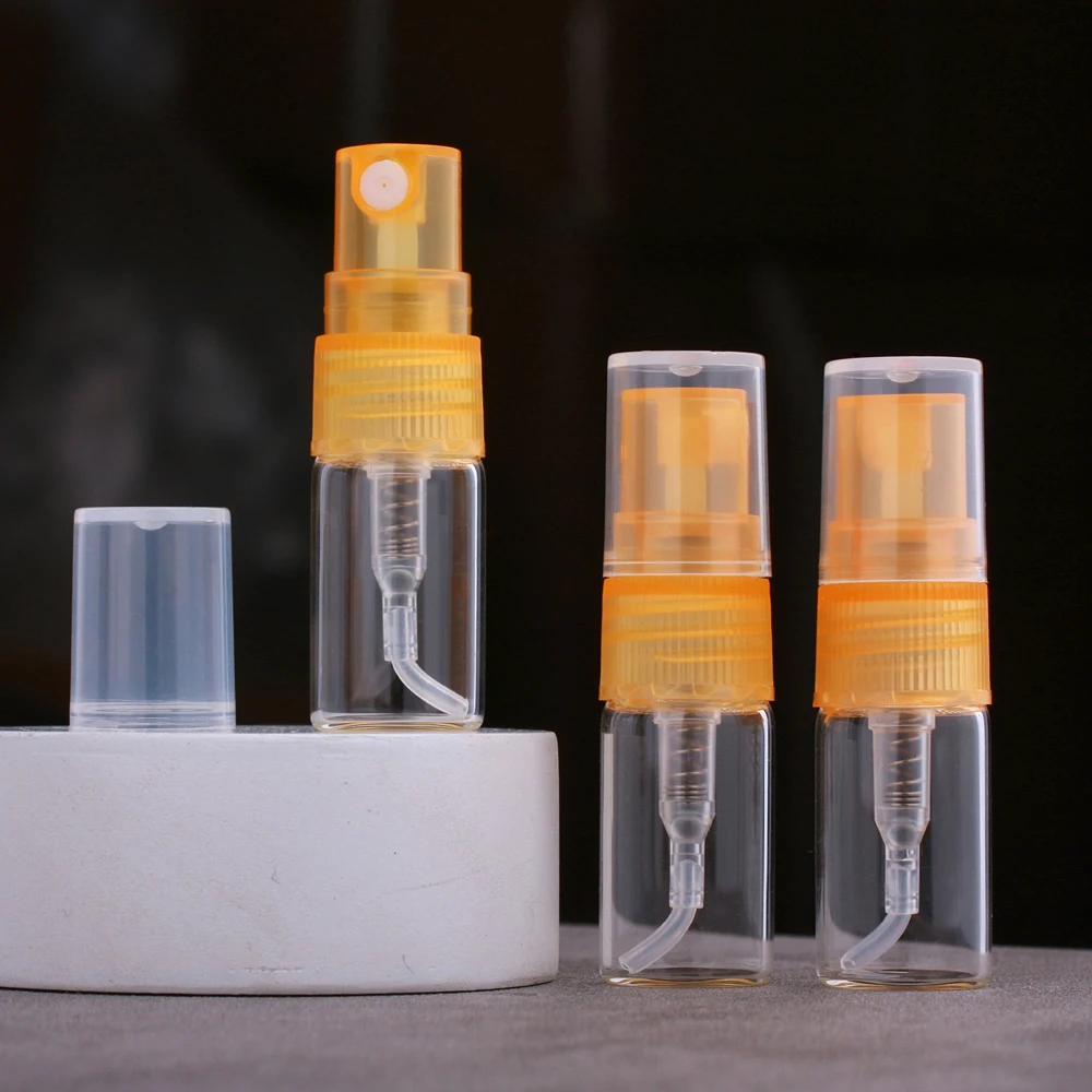 100pcs/Lot 2ml Mini Refillable Perfume Bottles Orange Cap Spray Bottles Portable Transprant Glass Vials For Perfume Sample Teste
100pcs/Lot 2ml Mini Refillable Perfume Bottles Orange Cap Spray Bottles Portable Transprant Glass Vials For Perfume Sample Teste