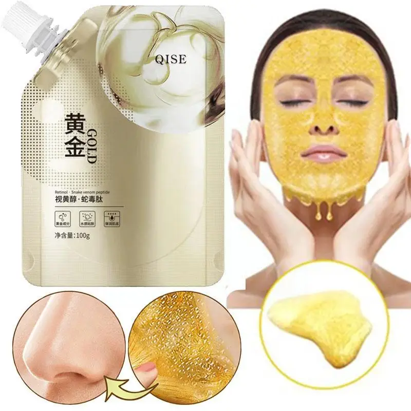 Retinol Tearing Mask Gold Peel-off Masks Remove Blackhead Anti-Wrinkle Care Pores Oil-Control Face Acne Whitening Shrink Li X1F2
Retinol Tearing Mask Gold Peel-off Masks Remove Blackhead Anti-Wrinkle Care Pores Oil-Control Face Acne Whitening Shrink Li X1F2