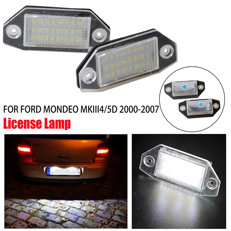 2pcs 6000K White LED Number Plate Lamp NO Error Rear License Plate Lamp Accessories Fit For Ford Mondeo MK3 2000-2007
2pcs 6000K White LED Number Plate Lamp NO Error Rear License Plate Lamp Accessories Fit For Ford Mondeo MK3 2000-2007