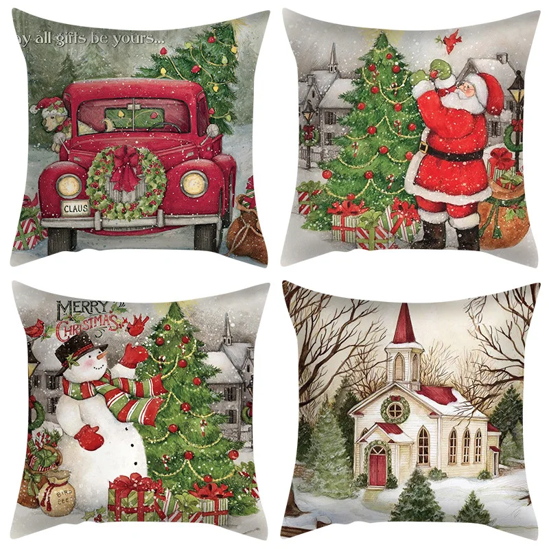 45cm Retro Christmas Pillow Cover Santa Claus Christmas Tree Garland Pop Cartoon Nordic Merry Christmas Decoration Living Room
45cm Retro Christmas Pillow Cover Santa Claus Christmas Tree Garland Pop Cartoon Nordic Merry Christmas Decoration Living Room