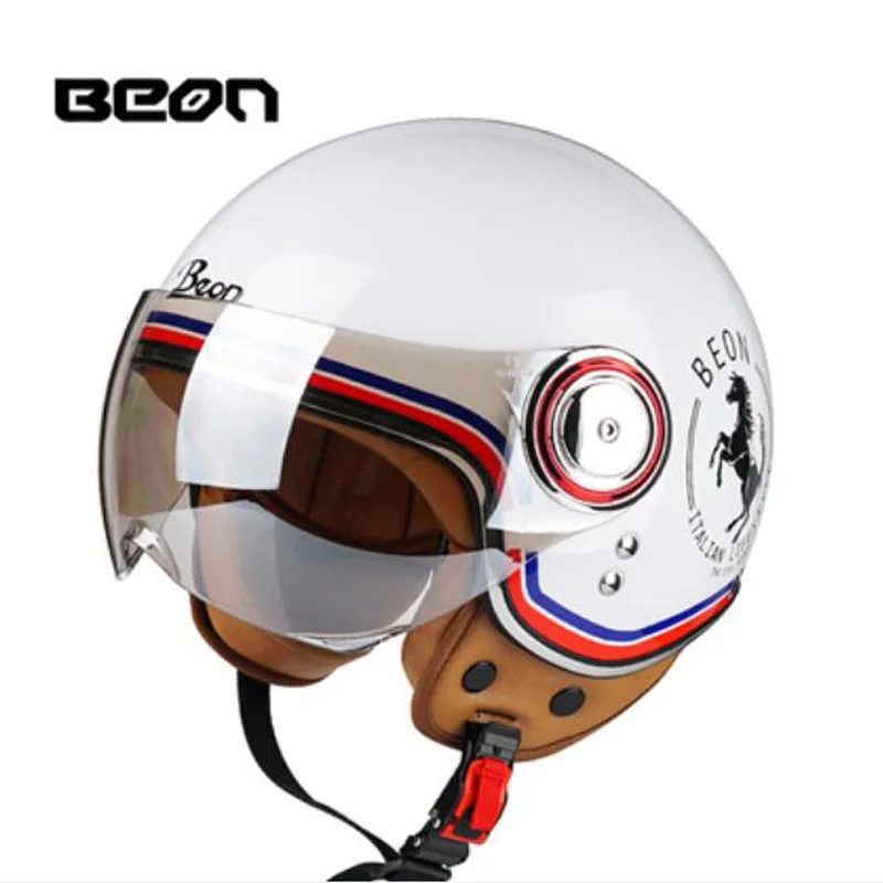 BEON Retro Motorcycle Helmet Personality Half Face Safety Helmets Unisex Protection Accesorios ABS Capacete De Moto Casque Casco
BEON Retro Motorcycle Helmet Personality Half Face Safety Helmets Unisex Protection Accesorios ABS Capacete De Moto Casque Casco