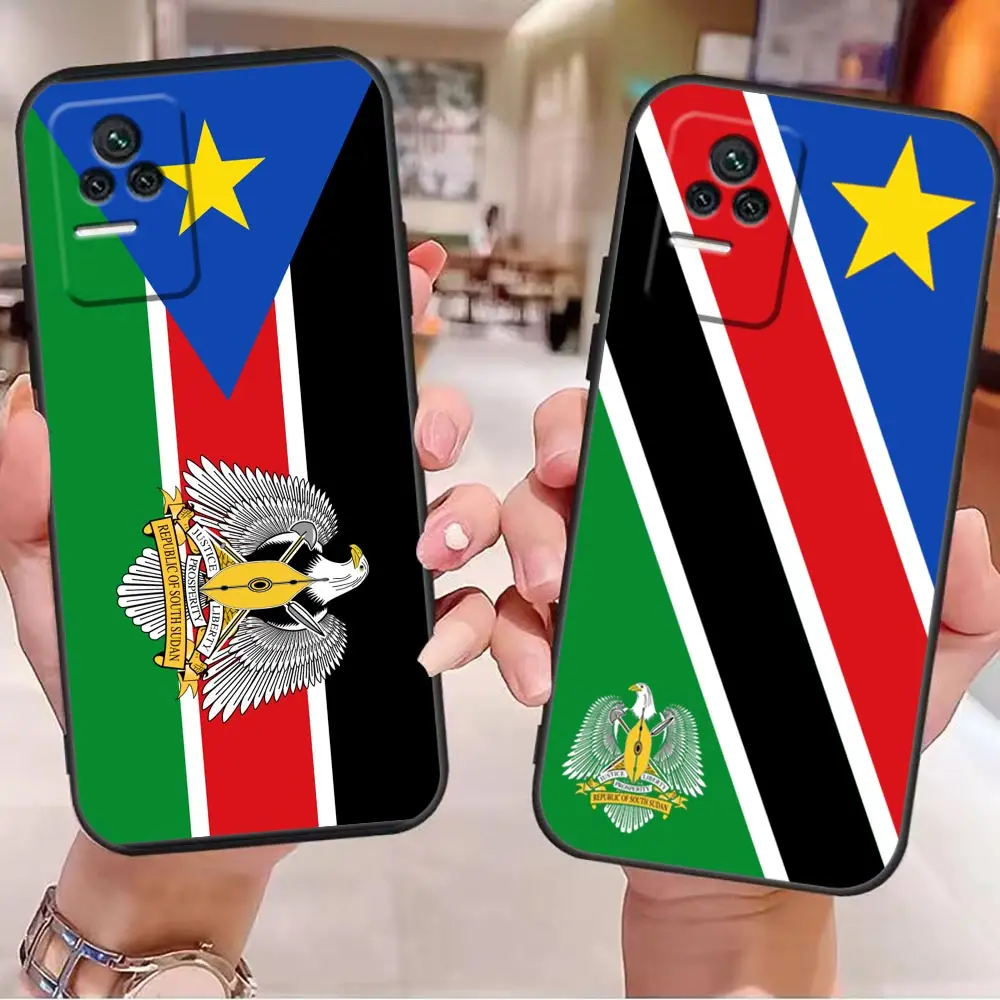 

Phone Case For Redmi K40 K30 K20 12C 10 10C 9T 9C 9A 9 8A 8 7A 7 6A 6 5A 5 4X 4A Pro Plus 5G Fundas Capa Flag Of South Sudan
