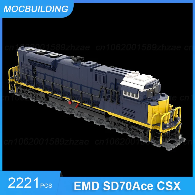 MOC Building Blocks EMD SD70Ace CSX 1/42th Scale Train Model Transportation DIY Assemble Bricks Educational Toys Gifts 2221PCS
MOC Building Blocks EMD SD70Ace CSX 1/42th Scale Train Model Transportation DIY Assemble Bricks Educational Toys Gifts 2221PCS