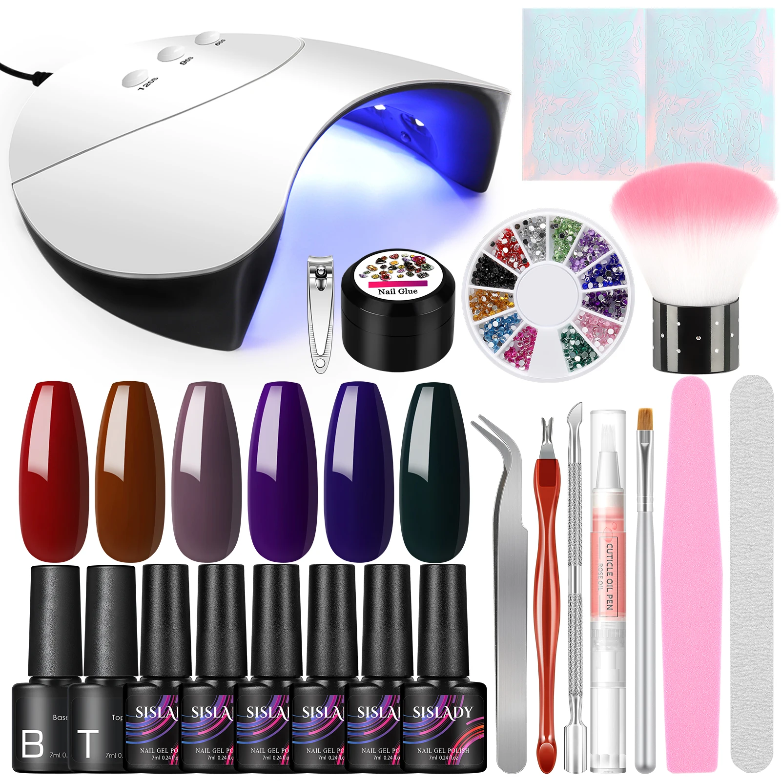 Manicure Set With Nail Art Tools Gel Nail Polish Set With UV LED Lamp Nail Soak Off Manicure Tools
Manicure Set With Nail Art Tools Gel Nail Polish Set With UV LED Lamp Nail Soak Off Manicure Tools