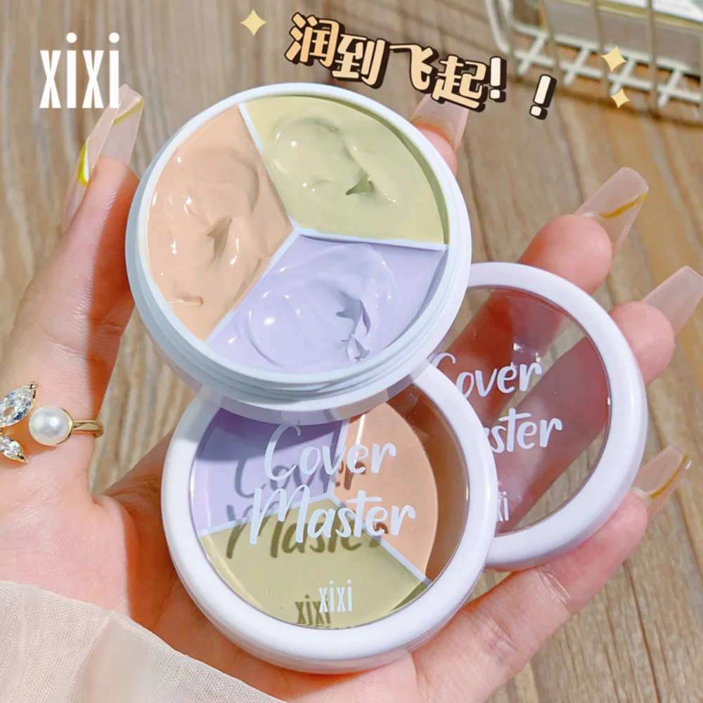 

Korean 3-color Concealer Cream Palette Covering Spots Acne Marks Eye Dark Circles Waterproof Long-lasting Makeup Cosmetics