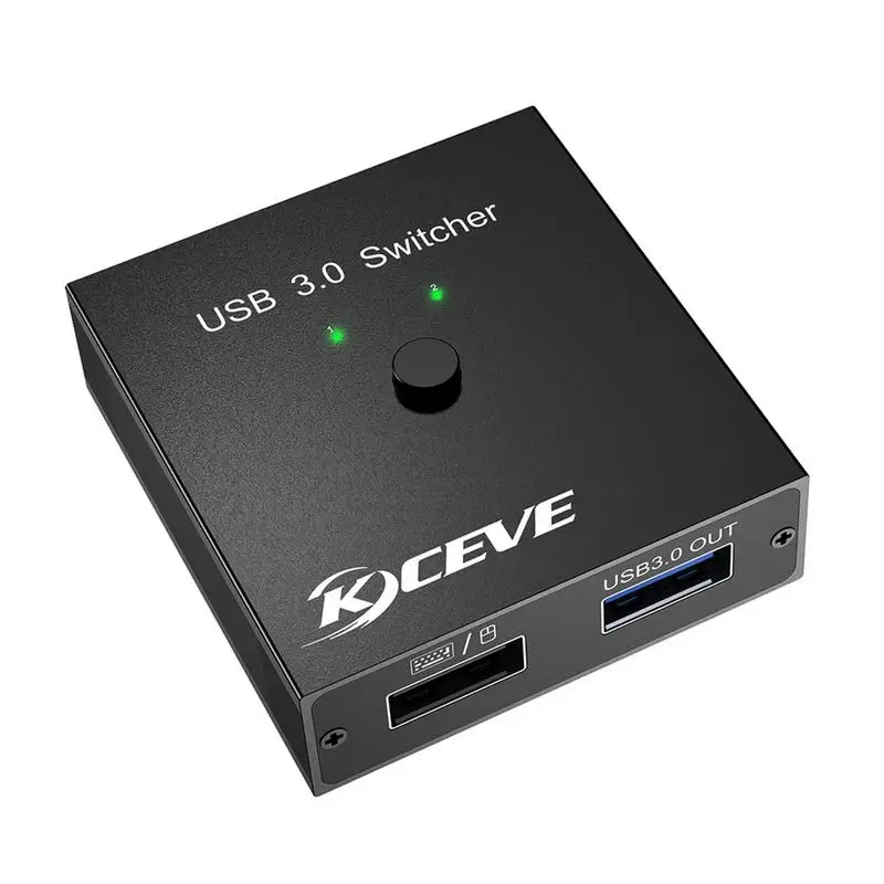 USB-переключатель 3,0 с одной кнопкой и 2 USB-кабелями, USB-переключатель для 2 компьютеров, клавиатура, мышь, сканер, принтер, настольный контролле...
USB-переключатель 3,0 с одной кнопкой и 2 USB-кабелями, USB-переключатель для 2 компьютеров, клавиатура, мышь, сканер, принтер, настольный контролле...