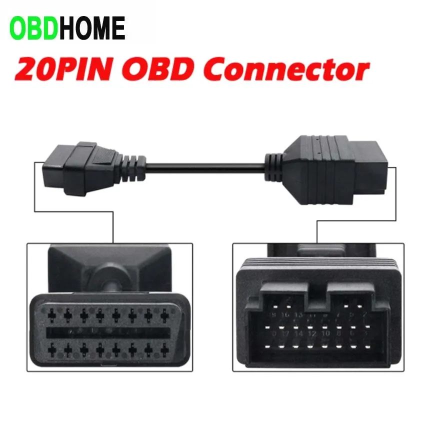 20-контактный адаптер OBD2 кабель для KIA Sportage разъем OBD 20-16PIN Диагностический
