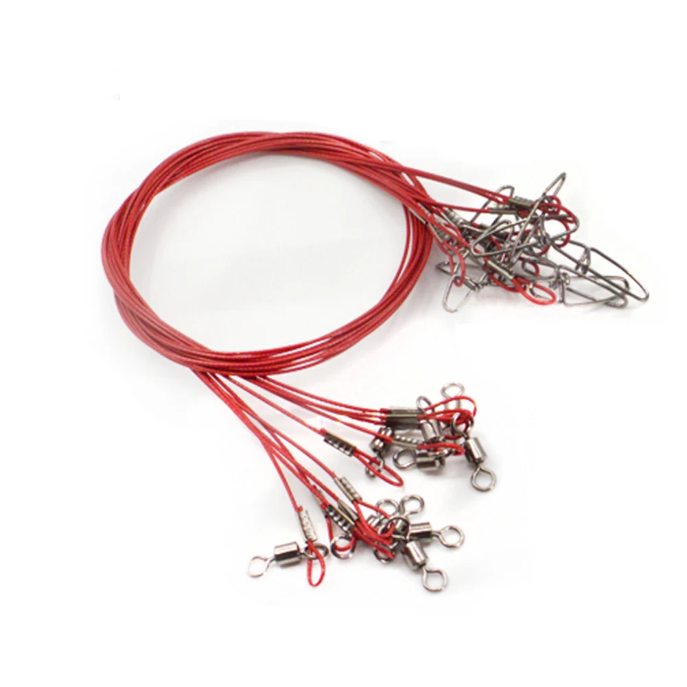 10PCS Anti-Bite Steel Fishing Line 50cm Wire Rope With Swivel Accessories 50cm Core Leash Fishing Wire Tackle Pesca
10PCS Anti-Bite Steel Fishing Line 50cm Wire Rope With Swivel Accessories 50cm Core Leash Fishing Wire Tackle Pesca