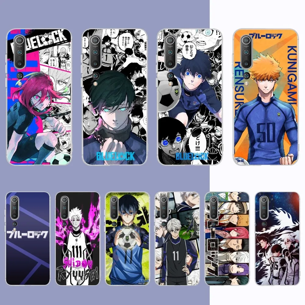 

Blue Lock Anime Phone Case for Samsung S21 A10 for Redmi Note 7 9 for Huawei P30Pro Honor 8X 10i Cover