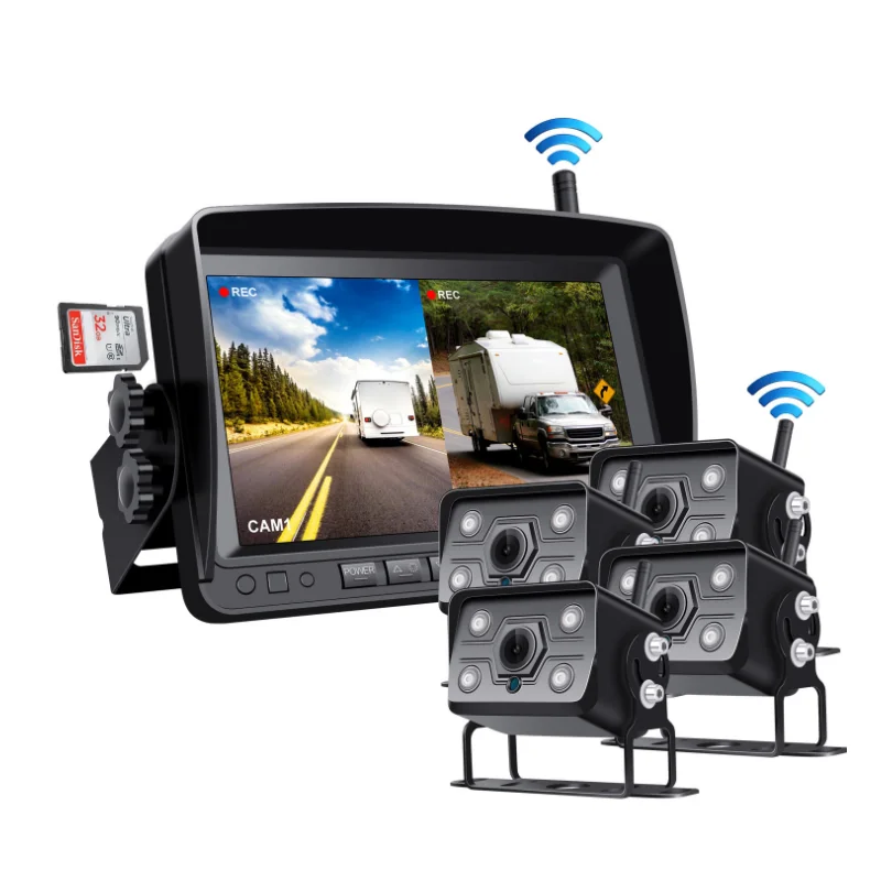 7 inch HD IPS screen Wireless Truck back Camera For Trucks Bus Trailer Excavator Car Monitor Reverse Image 12V-36V Rear View Cam
7 inch HD IPS screen Wireless Truck back Camera For Trucks Bus Trailer Excavator Car Monitor Reverse Image 12V-36V Rear View Cam
