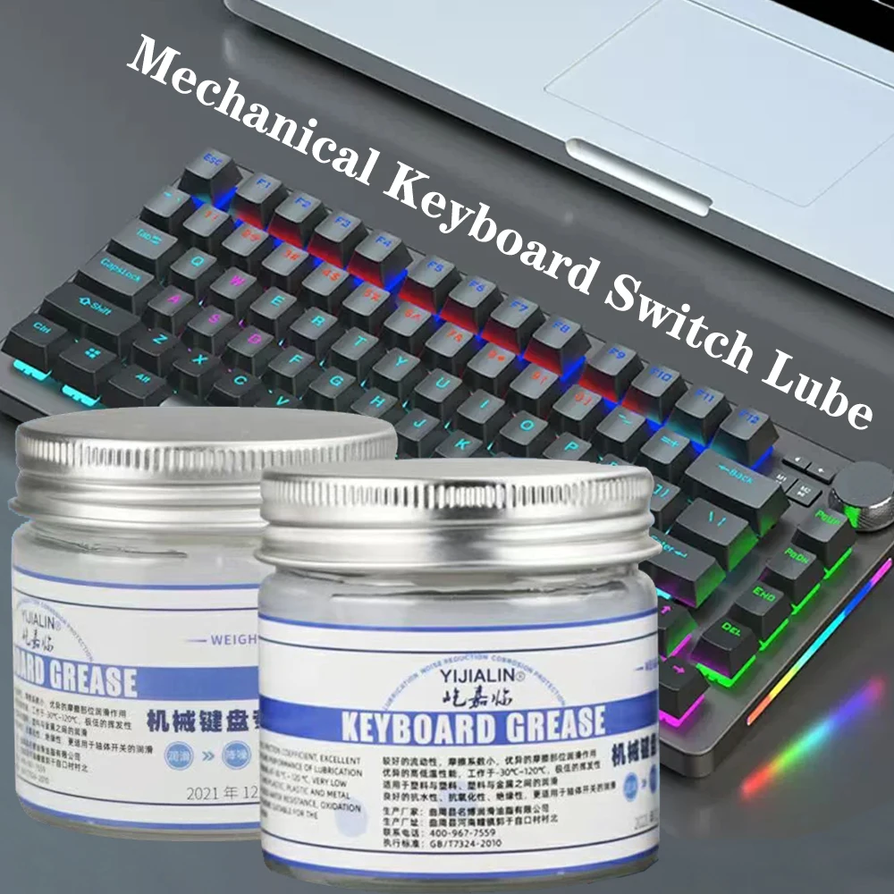 Switches Lube Grease Oil Mechanical Keyboard 100G DIY Switch Special Lubricating Stabilizer Lubricant For GK61 Anne Pro 2 TM680 
Switches Lube Grease Oil Mechanical Keyboard 100G DIY Switch Special Lubricating Stabilizer Lubricant For GK61 Anne Pro 2 TM680