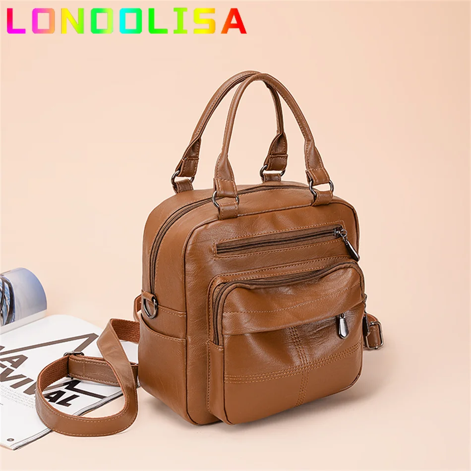 Many Pocket Vintage Women Backpacks PU Leather Backpack Shoulder Bags for Women 2023 Female Back Pack Rucksack Feminine Mochilas
Many Pocket Vintage Women Backpacks PU Leather Backpack Shoulder Bags for Women 2023 Female Back Pack Rucksack Feminine Mochilas
