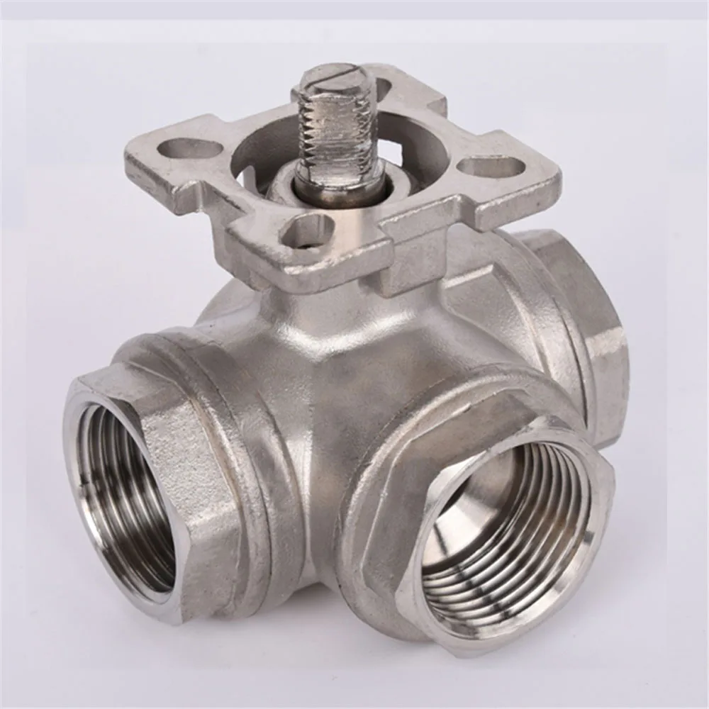 High Platform Three-way Ball Valve SS304 Stainless Steel T-type L-type Female Thread DN15/DN20/DN25
High Platform Three-way Ball Valve SS304 Stainless Steel T-type L-type Female Thread DN15/DN20/DN25