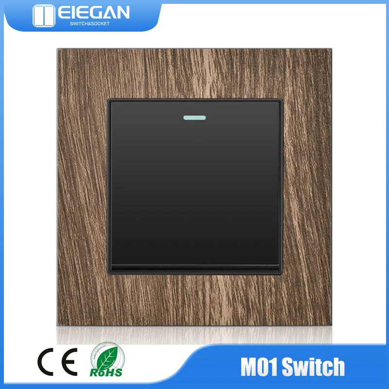 PSSRISE Light Switch Push Button On / Off Wall Switch Luxury Wood Grain Panel Switch EU Switch Socket 1-4 Gang 1Way 2 Way 86*86
PSSRISE Light Switch Push Button On / Off Wall Switch Luxury Wood Grain Panel Switch EU Switch Socket 1-4 Gang 1Way 2 Way 86*86