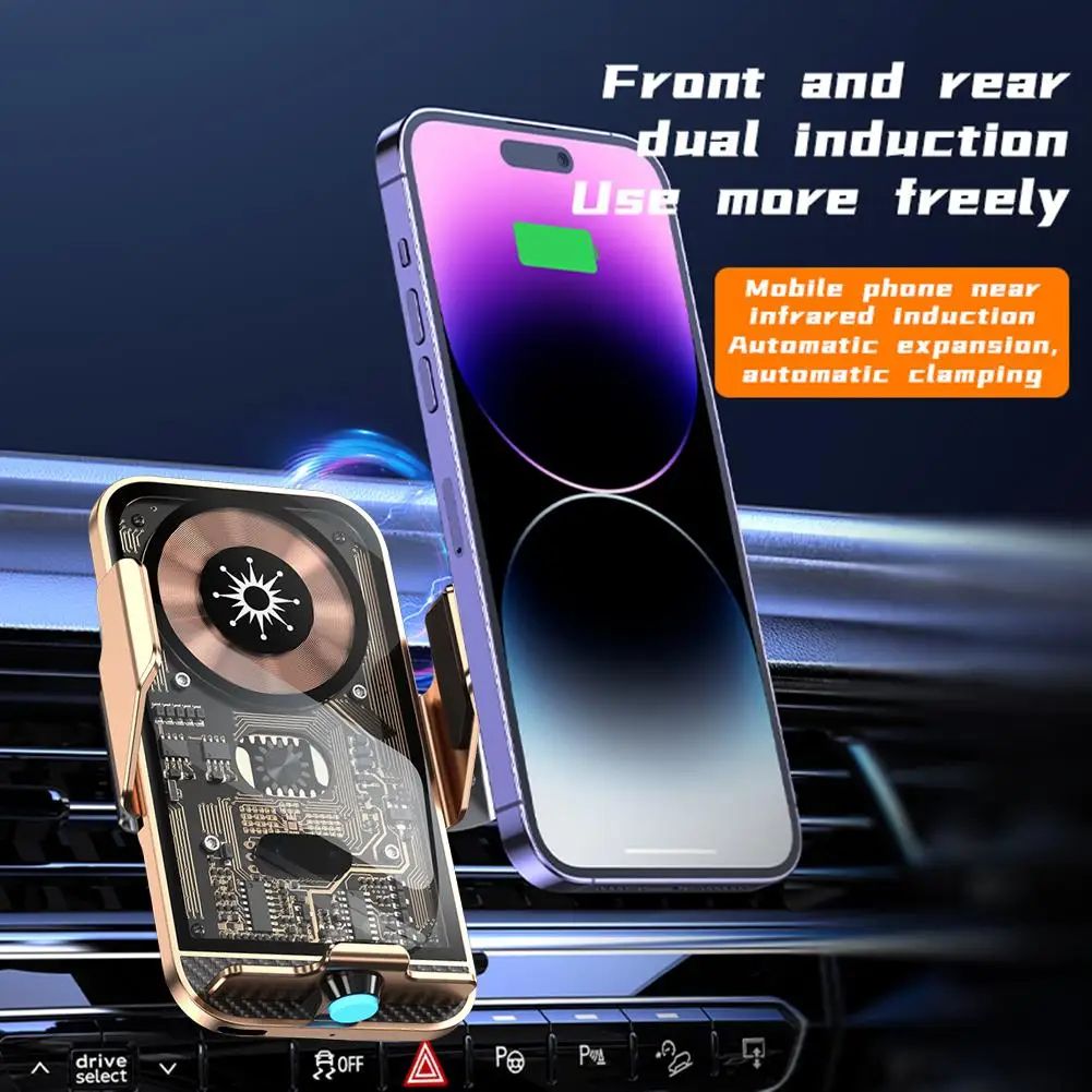 Car Phone Holder Wireless 15w Fast Charging 360-degree Rotation Automatic Infrared Navigation Bracket
Car Phone Holder Wireless 15w Fast Charging 360-degree Rotation Automatic Infrared Navigation Bracket