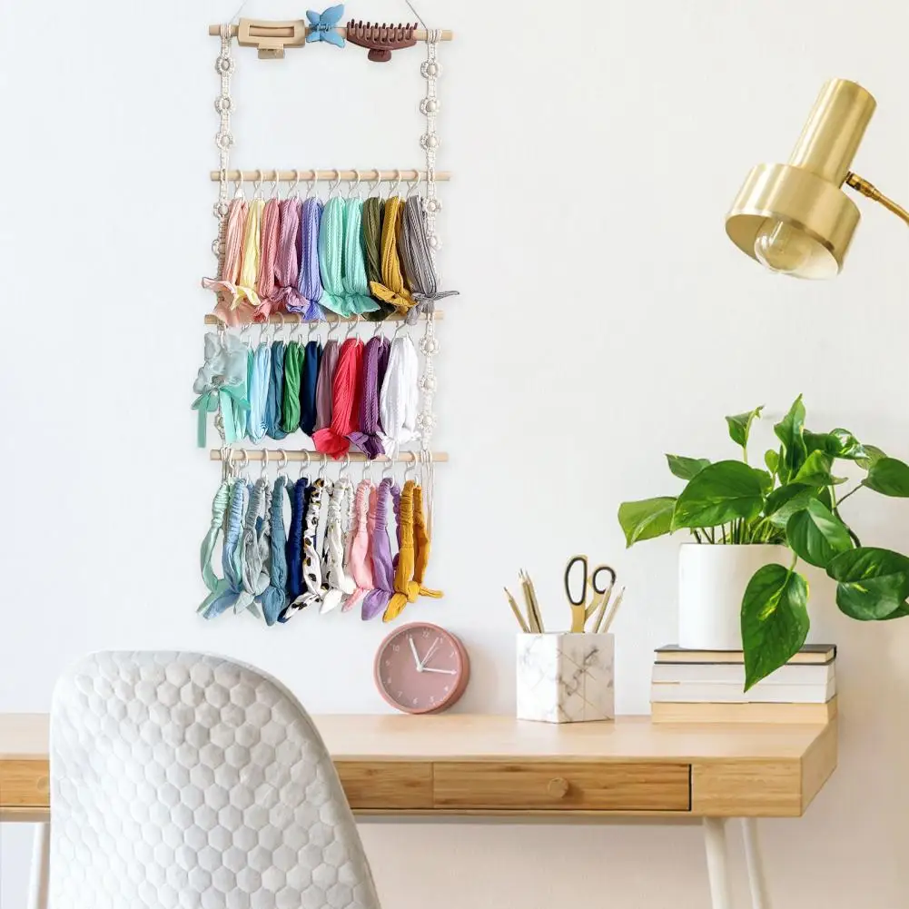 Convenient Long Lasting Braided Wall Hanging Hair Accessories Holder Home Supply Hair Clip Hanger Hairpin Storage Shelf
Convenient Long Lasting Braided Wall Hanging Hair Accessories Holder Home Supply Hair Clip Hanger Hairpin Storage Shelf